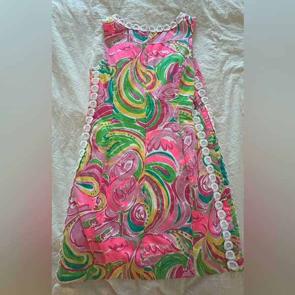 Lilly Pulitzer Mila Shift Dress in Multi All Nighter Flamingo Size 8 - Picture 2 of 4